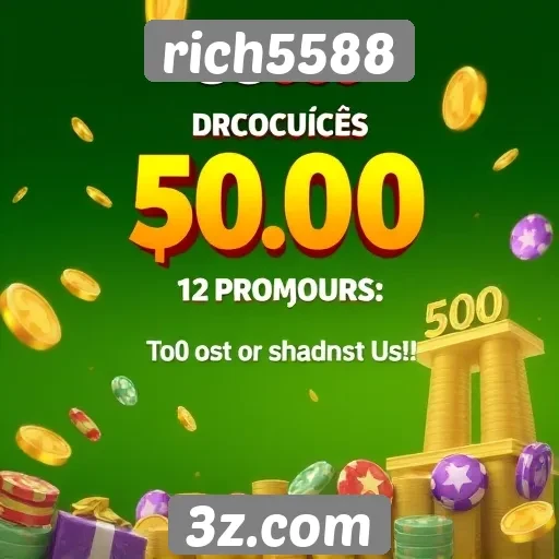 Promoções e bônus oferecidos pelo site rich5588